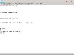 Simple Network Communicator running on Eclipse's console. 