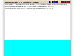 Updates dialog