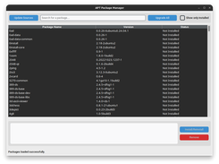 APT Package Manager GUI Screenshot 1