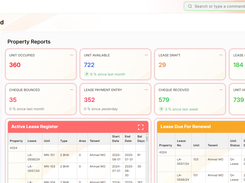 aqarat Property Management System Dashboard