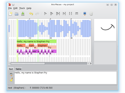 Syncing text with the waveform.