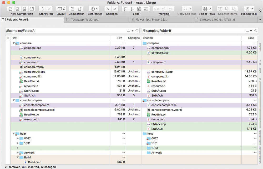 Araxis Merge Screenshot 1