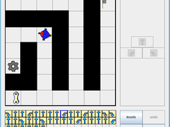 After Arbie leaves the consol, no more instructions can be given. Arbie must pick up all cogs and before reaching the end of the maze.