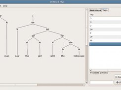 A parse tree being built with arboratrix