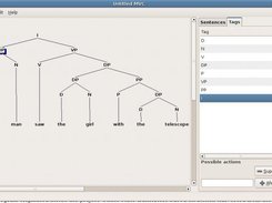 A complete parse tree built with Arboratrix