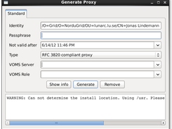 ARC Proxy Generation user interface