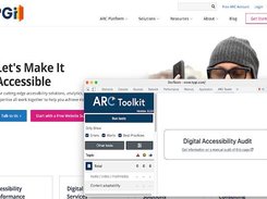 ARC Toolkit panel open on a website and ready to run a scan