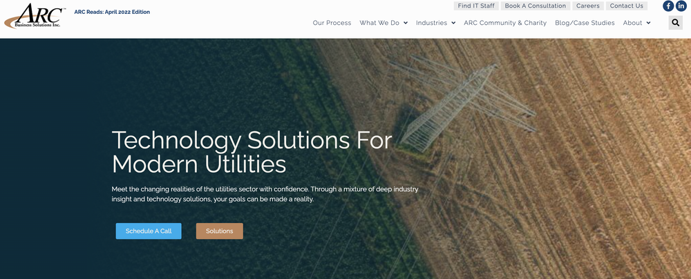 ARC Utility Sector Consulting Screenshot 1