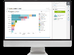 Now you can have your search and BI, too. Users can start with a simple search bar, type a question to quickly get an initial visual, and then move into a detailed set of advanced BI interfaces to build and deploy data applications.