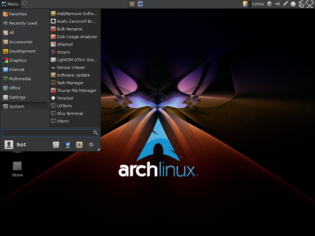 arch linux desktop environment best