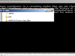 Console and Coordinate Window