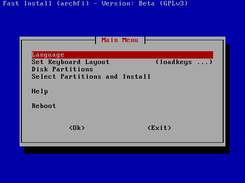 Arch Linux Fast Install Screenshot 1