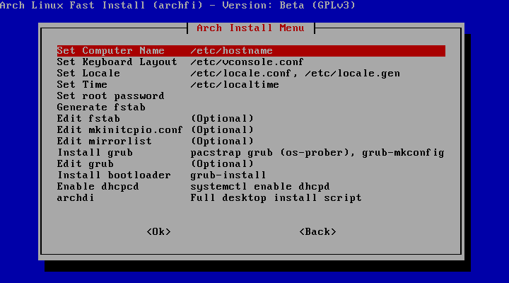 Archfi screenshot