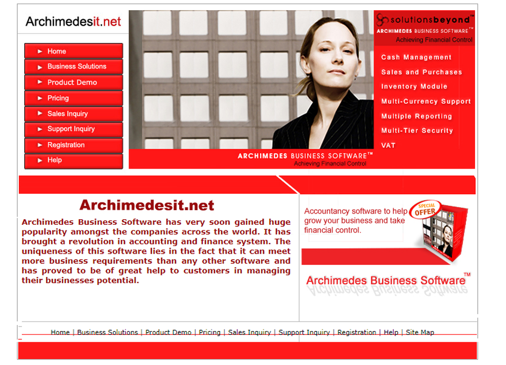 Archimedes Business Software Screenshot 1