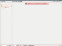 A overvieuw of a empty (sub)folder