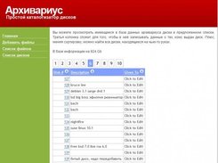 disk catalogue; 230 in my installation for over 1 Tb of data