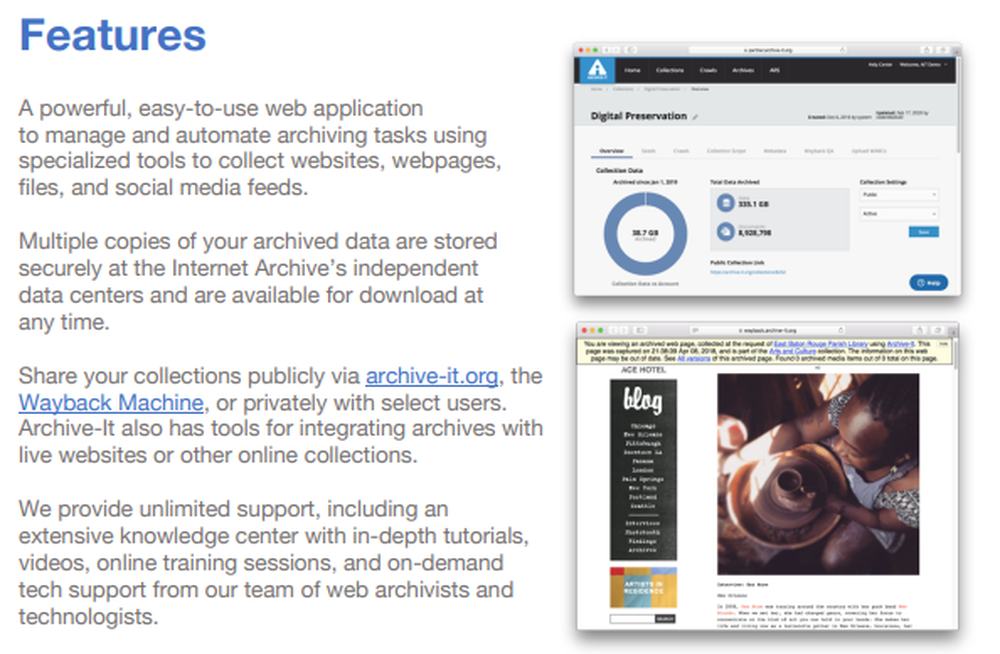 Archive-It Screenshot 1