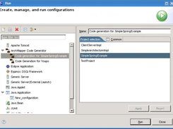 Code Generator integrated into Eclipse as a RunConfiguration