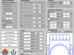 ArchNURBS interface with a circular arch