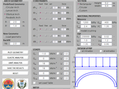 ArchNURBS interface with a elliptical arch