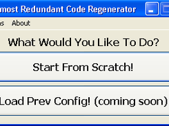 Almost Redundant Code Regenerator Screenshot 2