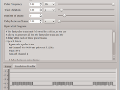 The "Traditional Controls" tab makes it easy to create standard pulse trains.