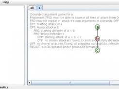 Right click on an argument to see it's valuation reasoning