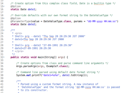 Example 7 - using value parsers