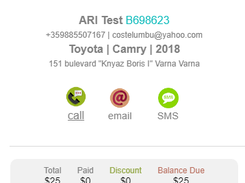 auto repair jobcard