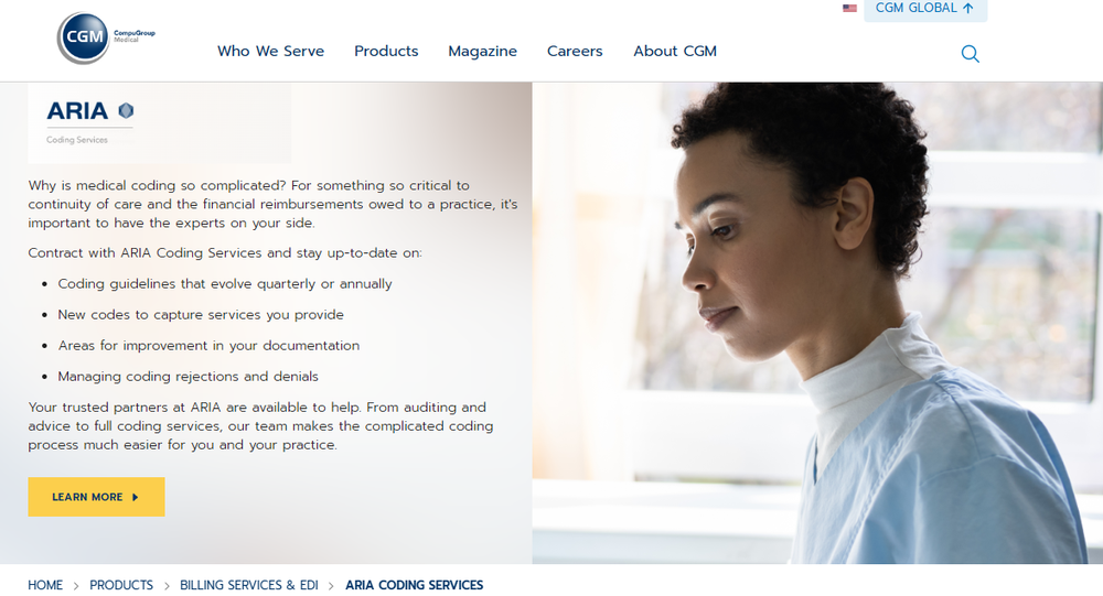 ARIA Coding Services Screenshot 1