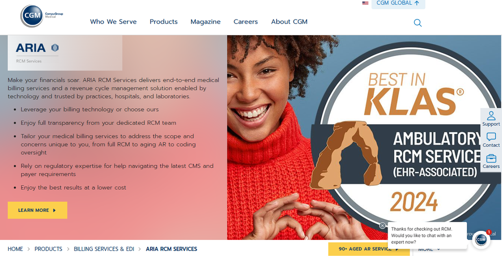ARIA RCM Services Screenshot 1