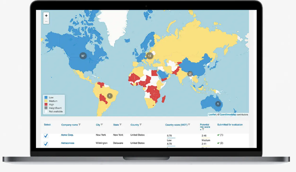 SAP Ariba Supplier Risk Management Screenshot 1