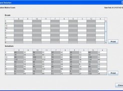 Exam Preview Panel for the Multiplication Matrix Exam