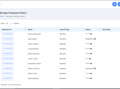 Manage Employee Salary 