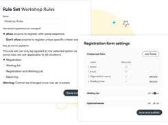 Custom registration forms