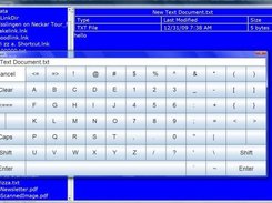Use virtual keyboard to rename a file