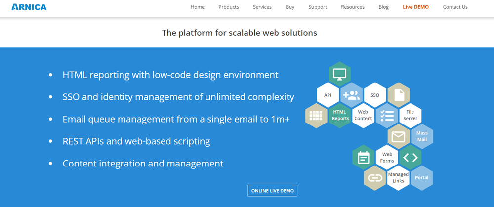 Arnica EmailServer Screenshot 1