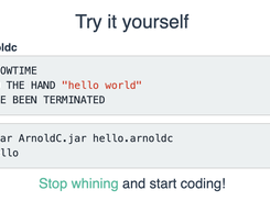 ArnoldC Screenshot 1