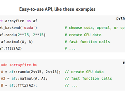ArrayFire Screenshot 1