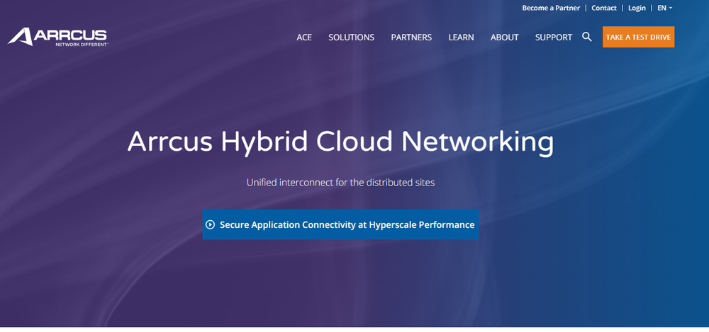 Arrcus Hybrid Cloud Networking Screenshot 1