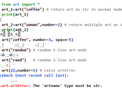 ART ASCII Library Screenshot 1