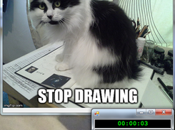 In between pictures, the app gives the user a five second break.