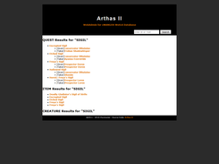 Example of search results