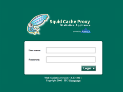 Artica Statistics Appliance for Squid Screenshot 1