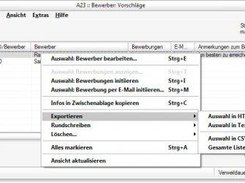 Liste passender Bewerber