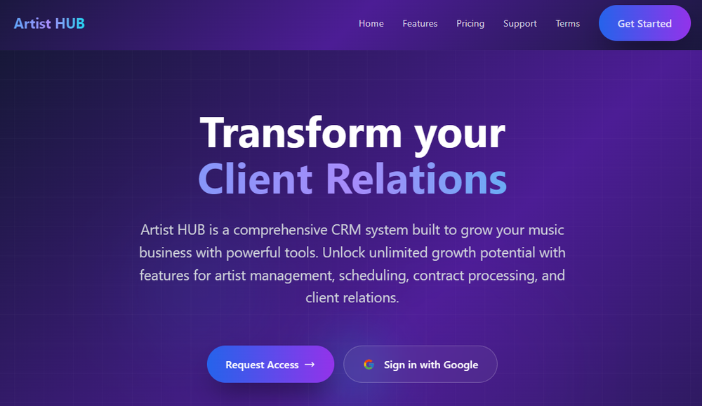 Artist HUB Screenshot 1