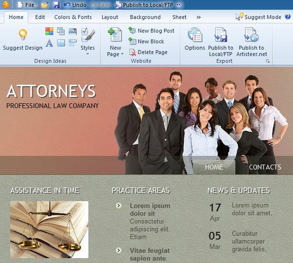 Artisteer Screenshot 1