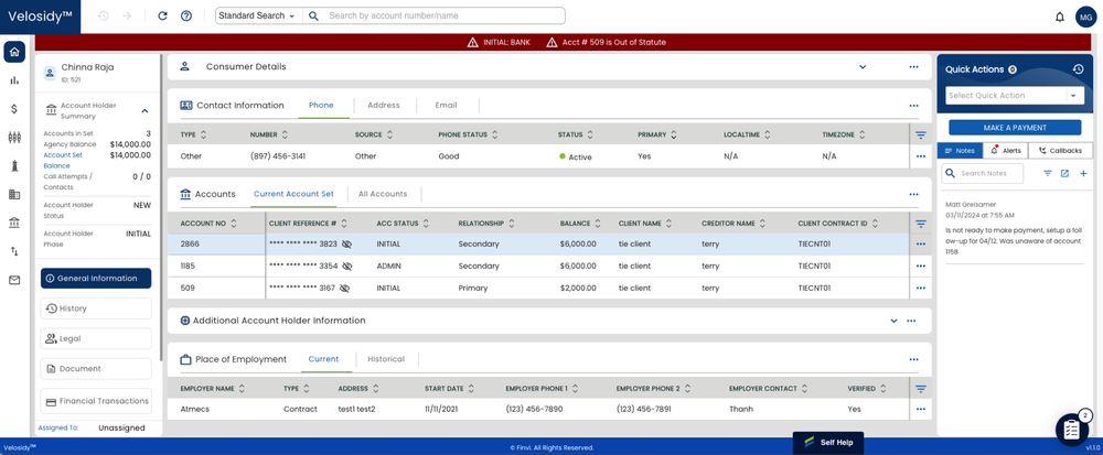 This image shows the home page of our collection platform, Velosidy. 