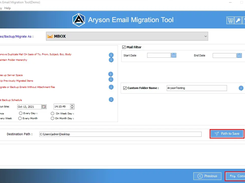 Aryson Email Migration Software Screenshot 1