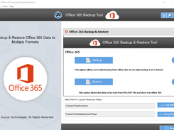 Aryson Office 365 Backup & Restore Screenshot 1